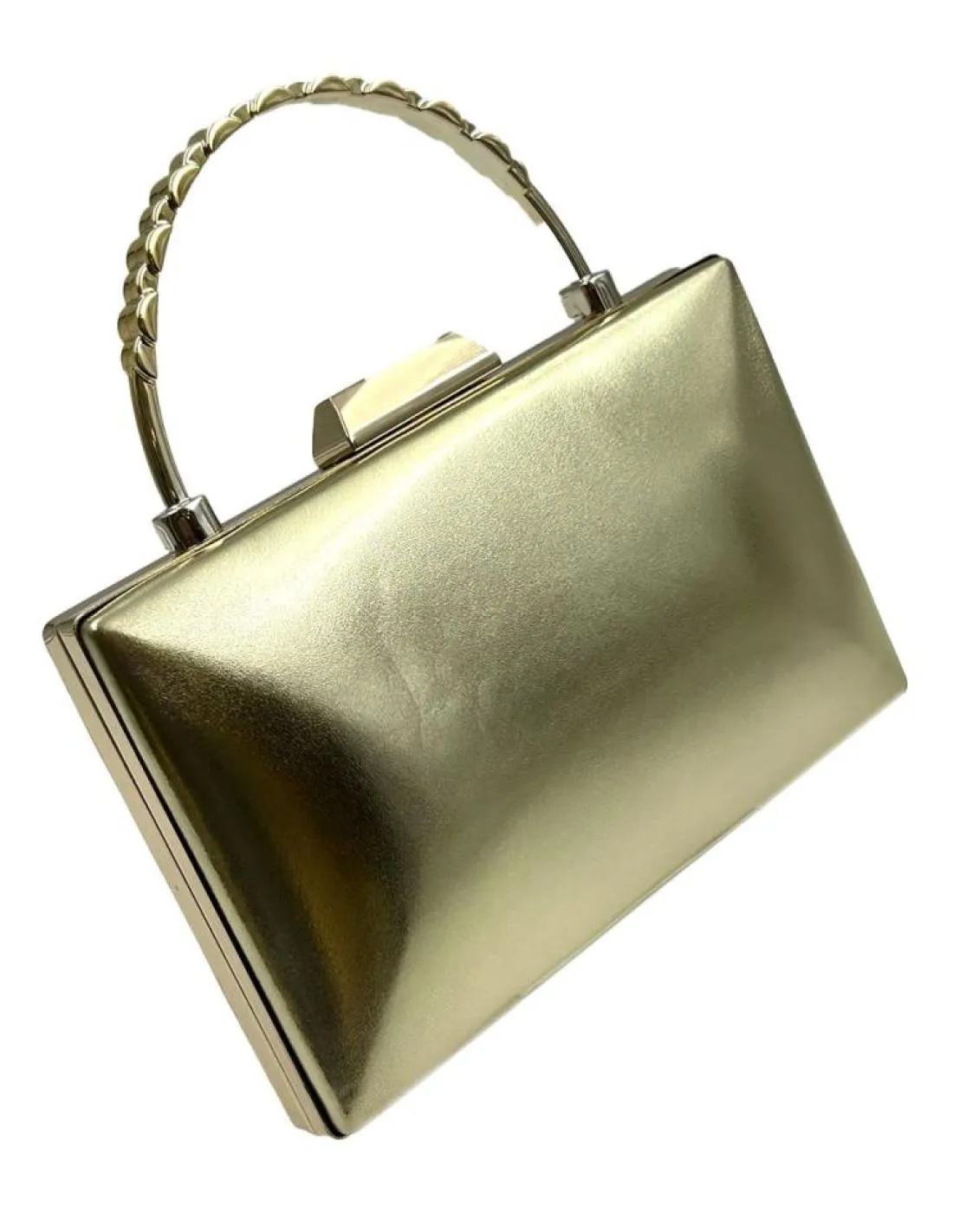 Elegant golden party bags with rigid handles for weddings