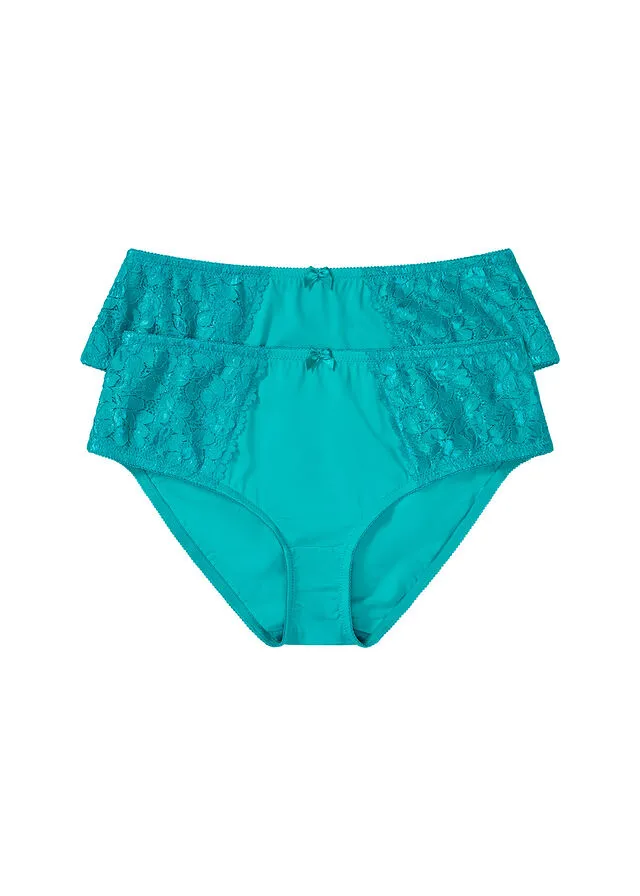 EMERALD UNDERWEAR, PACK OF 2  EMERALD COLORED.