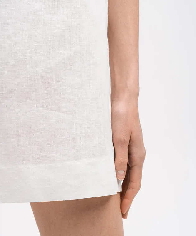 White Linen Shorts by Ermanno Scervino
