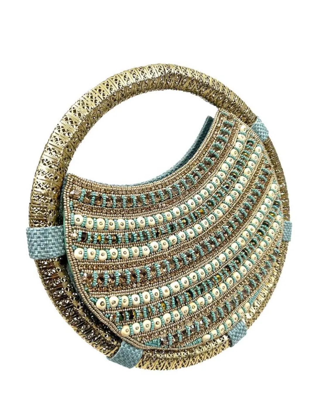 Exquisite Handheld Party Bags with Precious Gemstone Embellishments for Events
