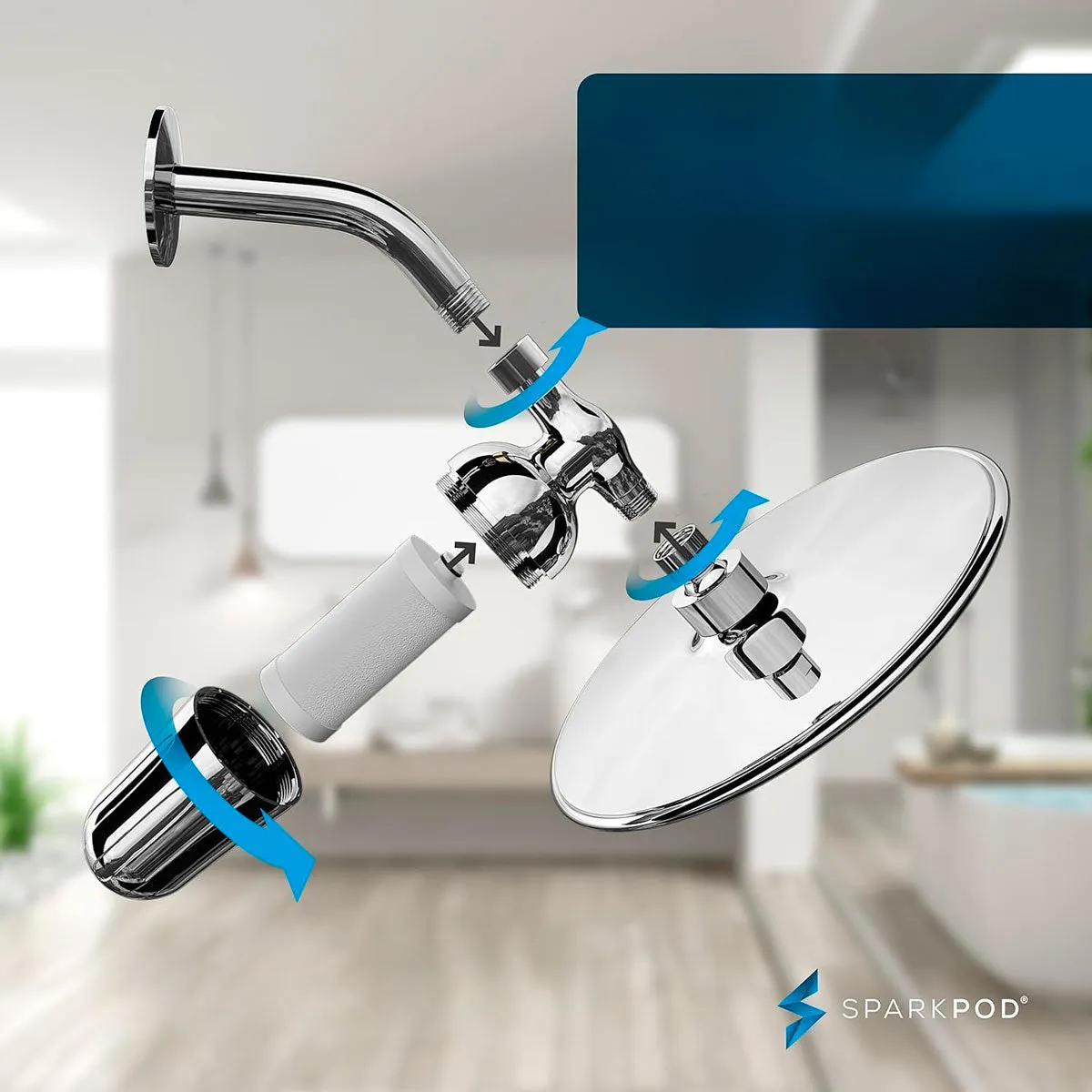 Shower Head Filter, SparkPod Ultra