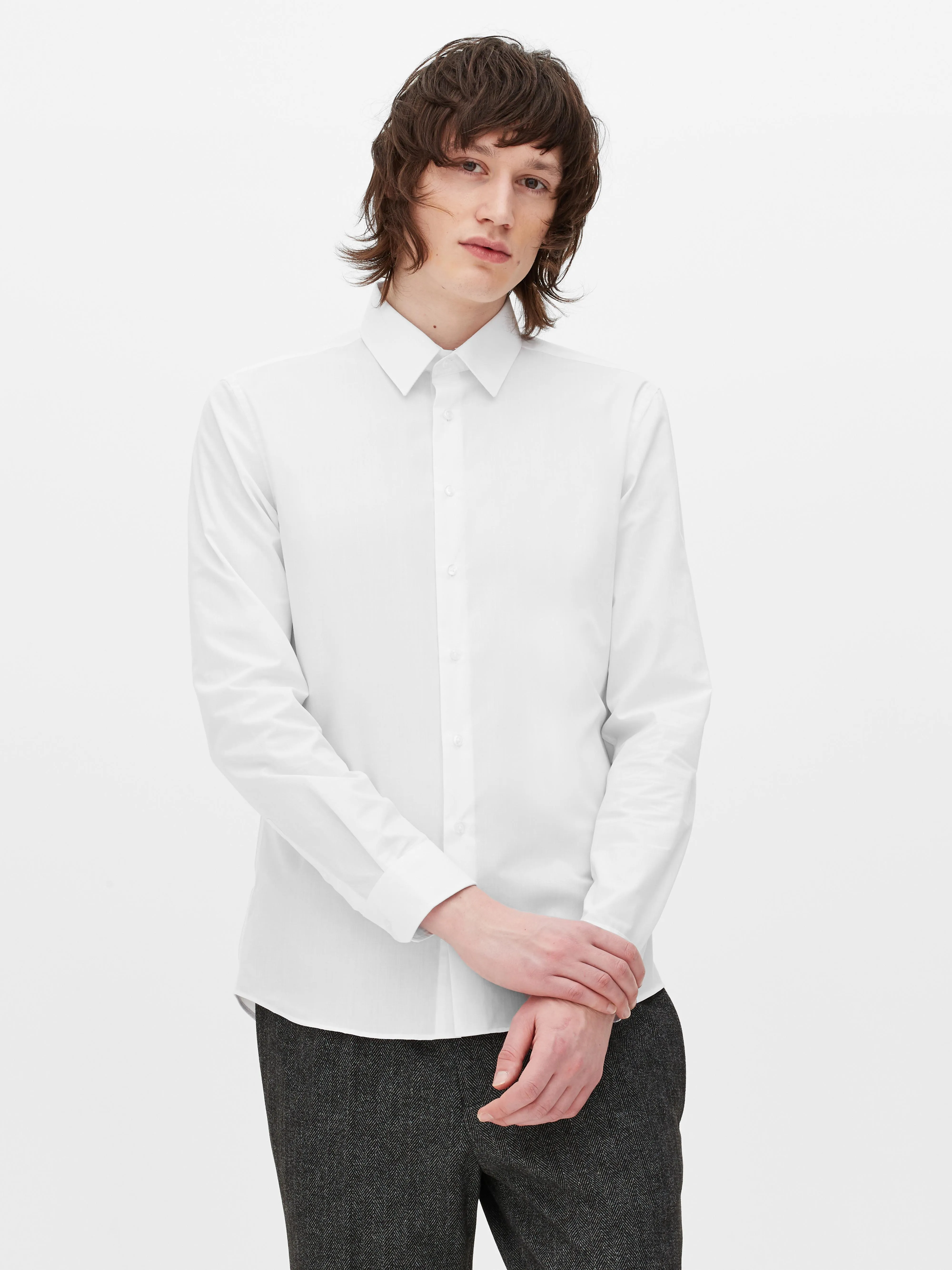 Fitted cotton shirt