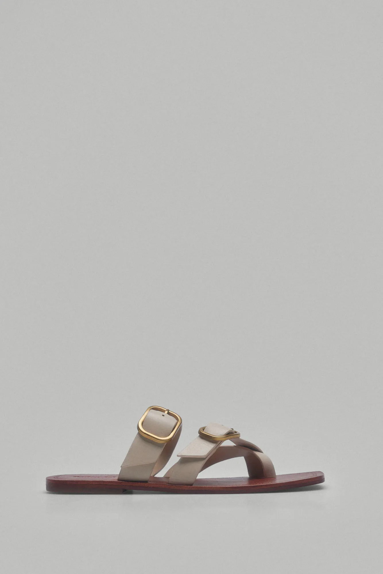 Flat Buckled Sandals