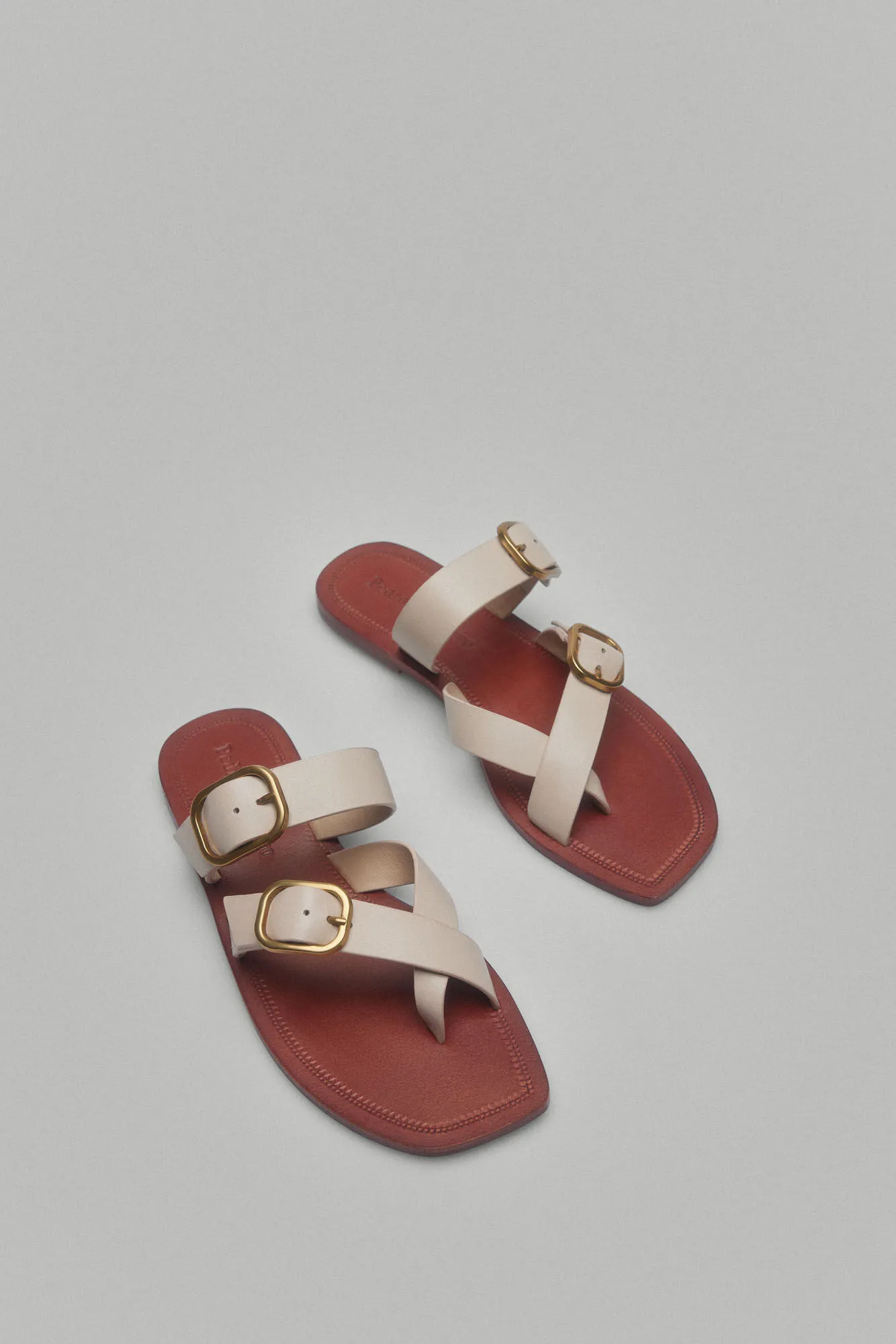 Flat Buckled Sandals