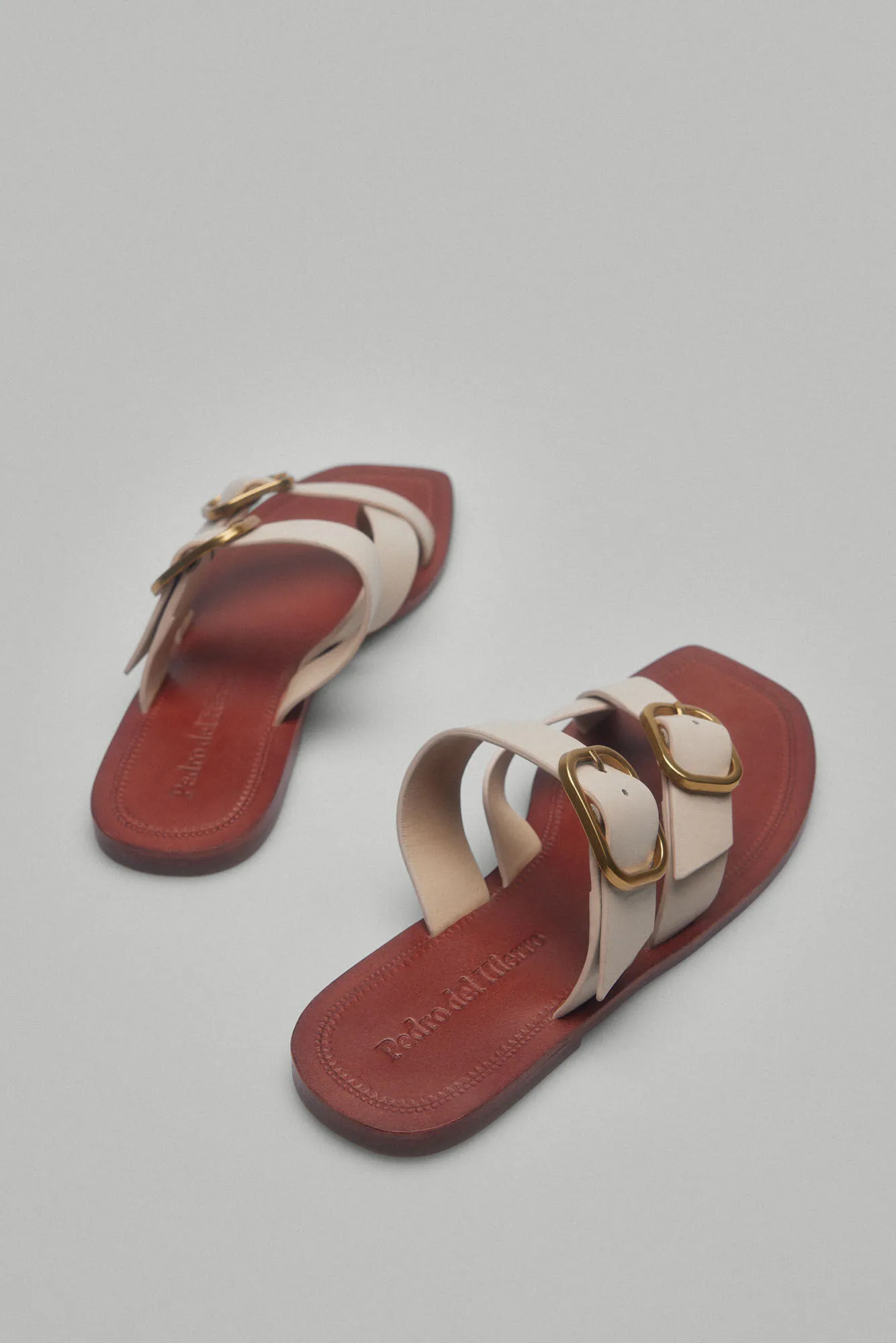 Flat Buckled Sandals