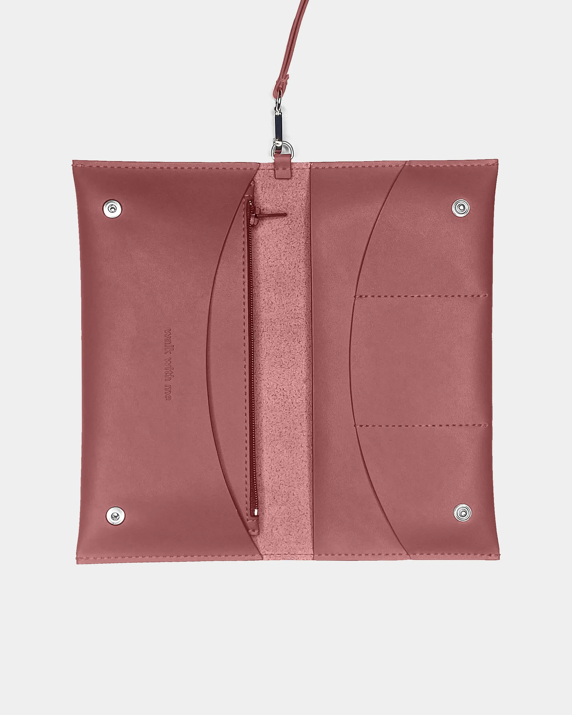 Burgundy Flat Purse