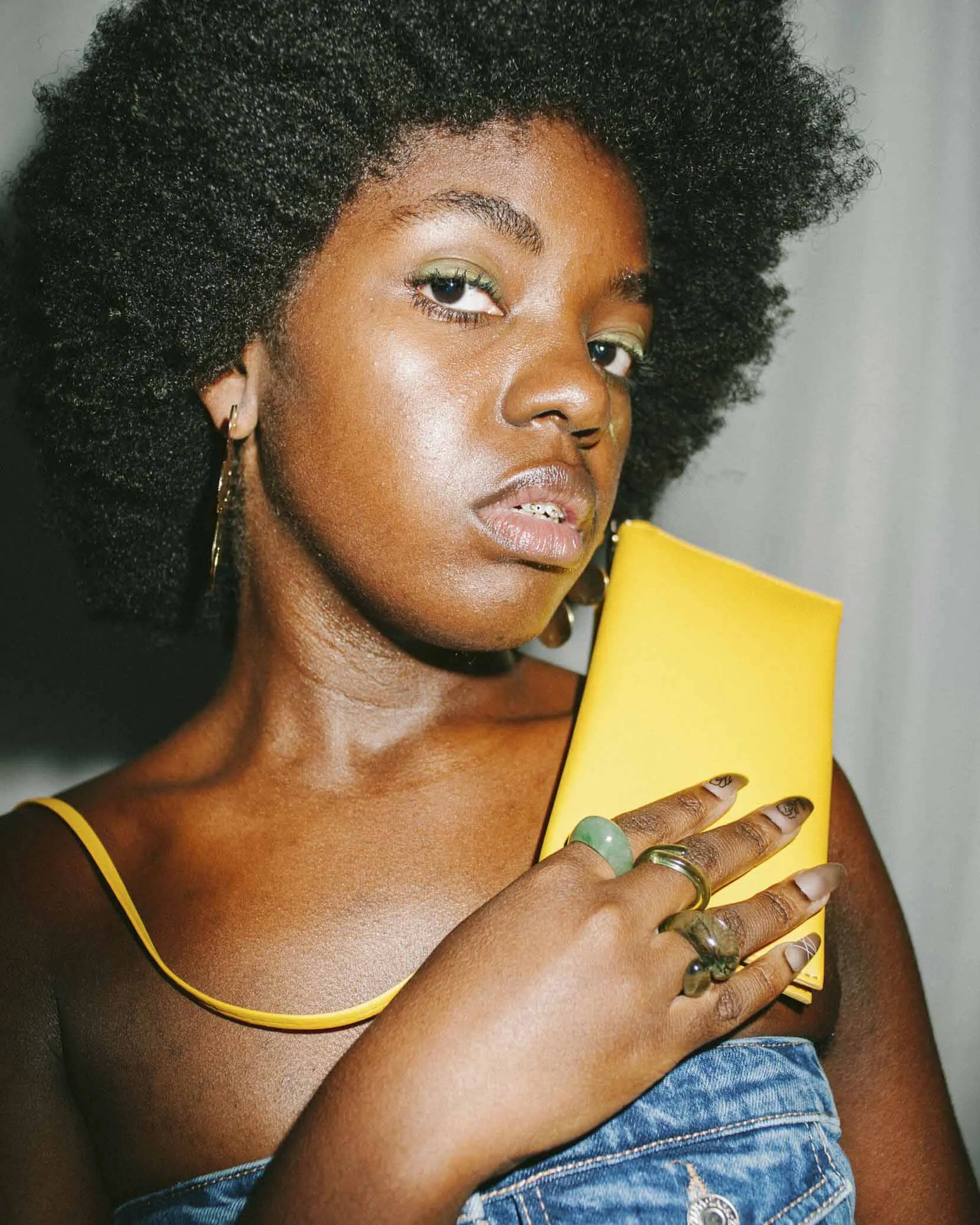 Yellow Flat Purse