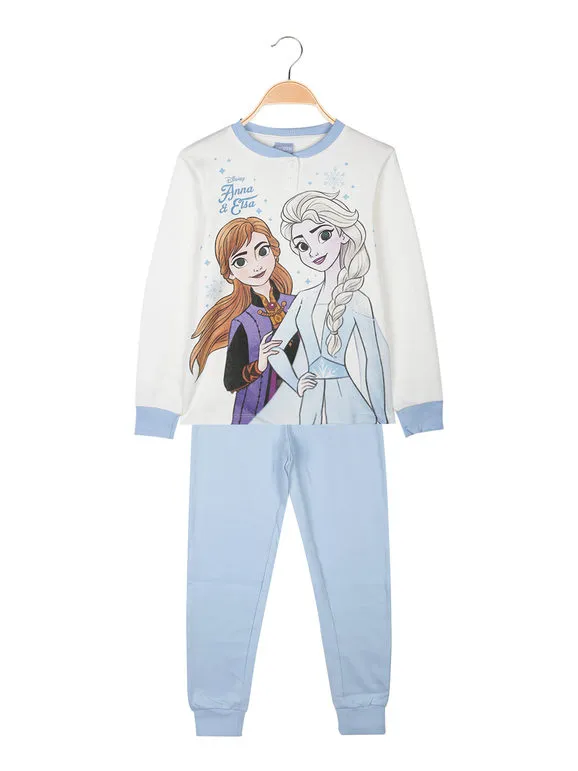 Frozen Cotton Interlock Long Pajamas for Girls