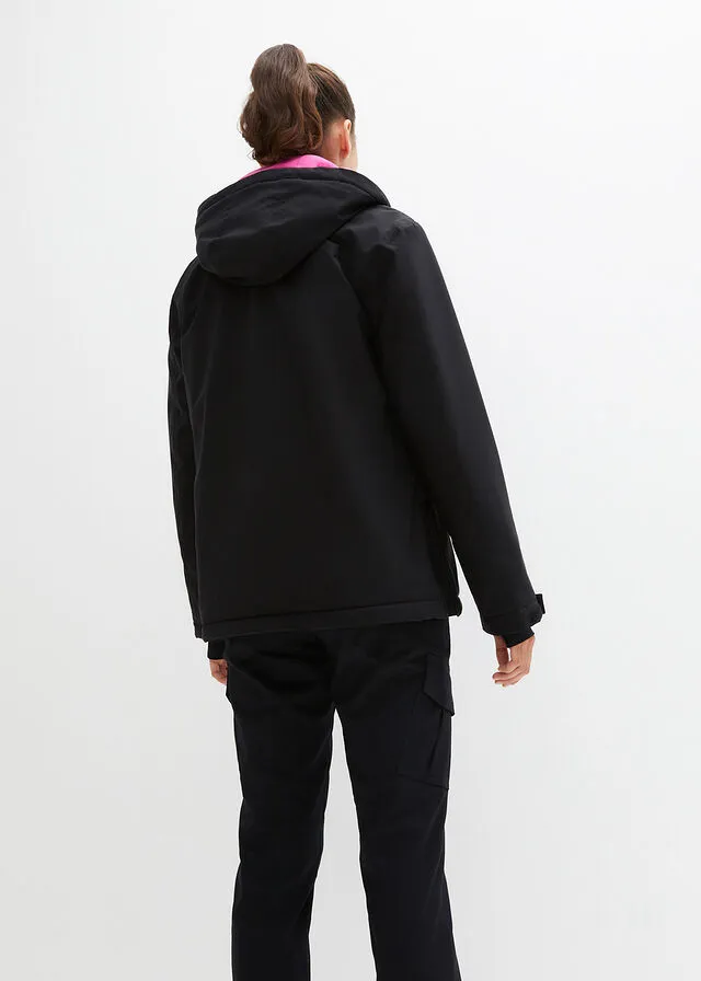 Functional black jacket.