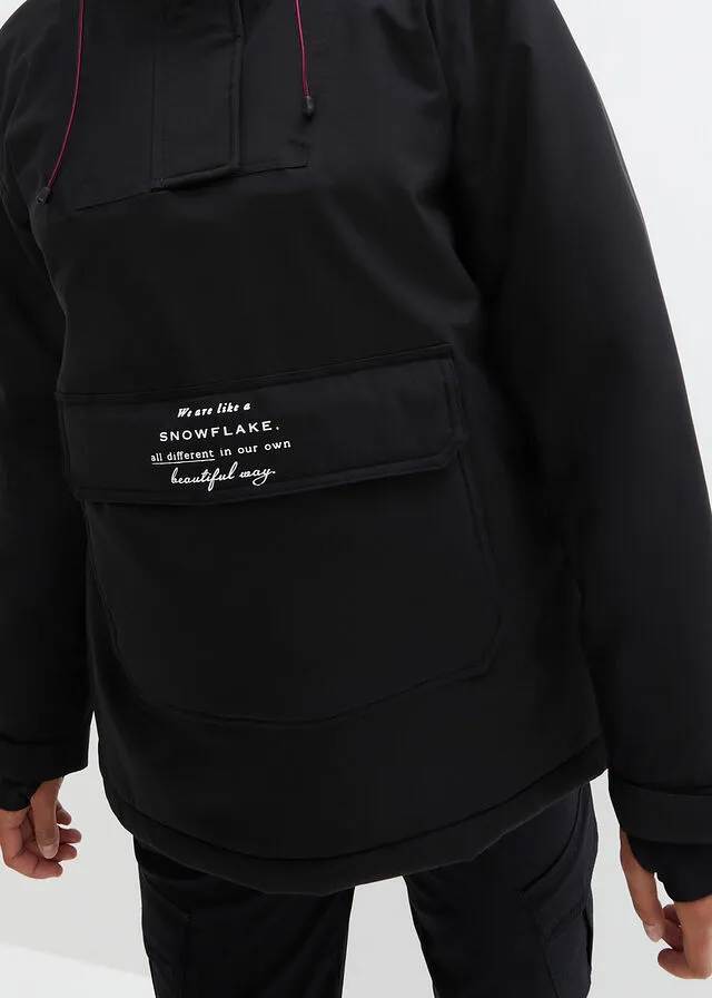 Functional black jacket.