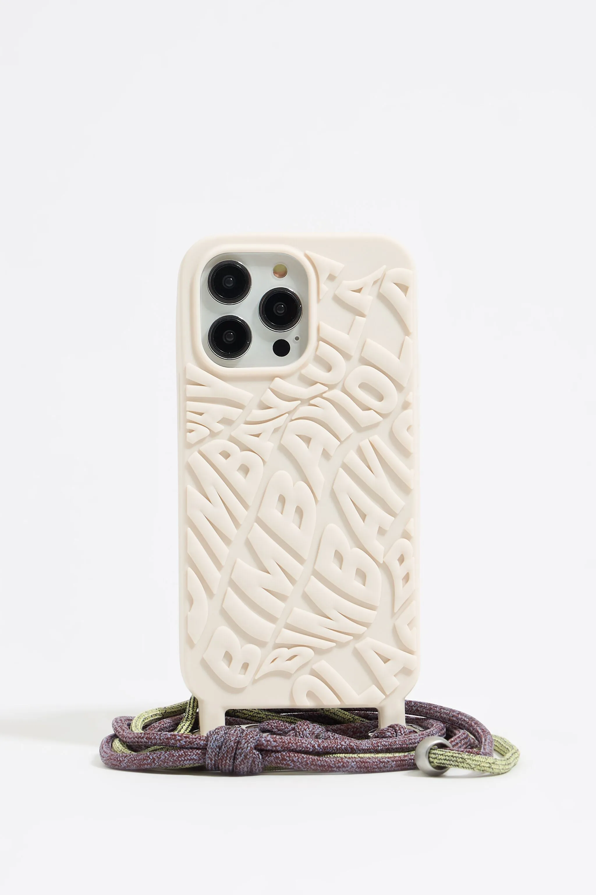Ivory Silicone Logo Case for iPhone 13 Pro Max