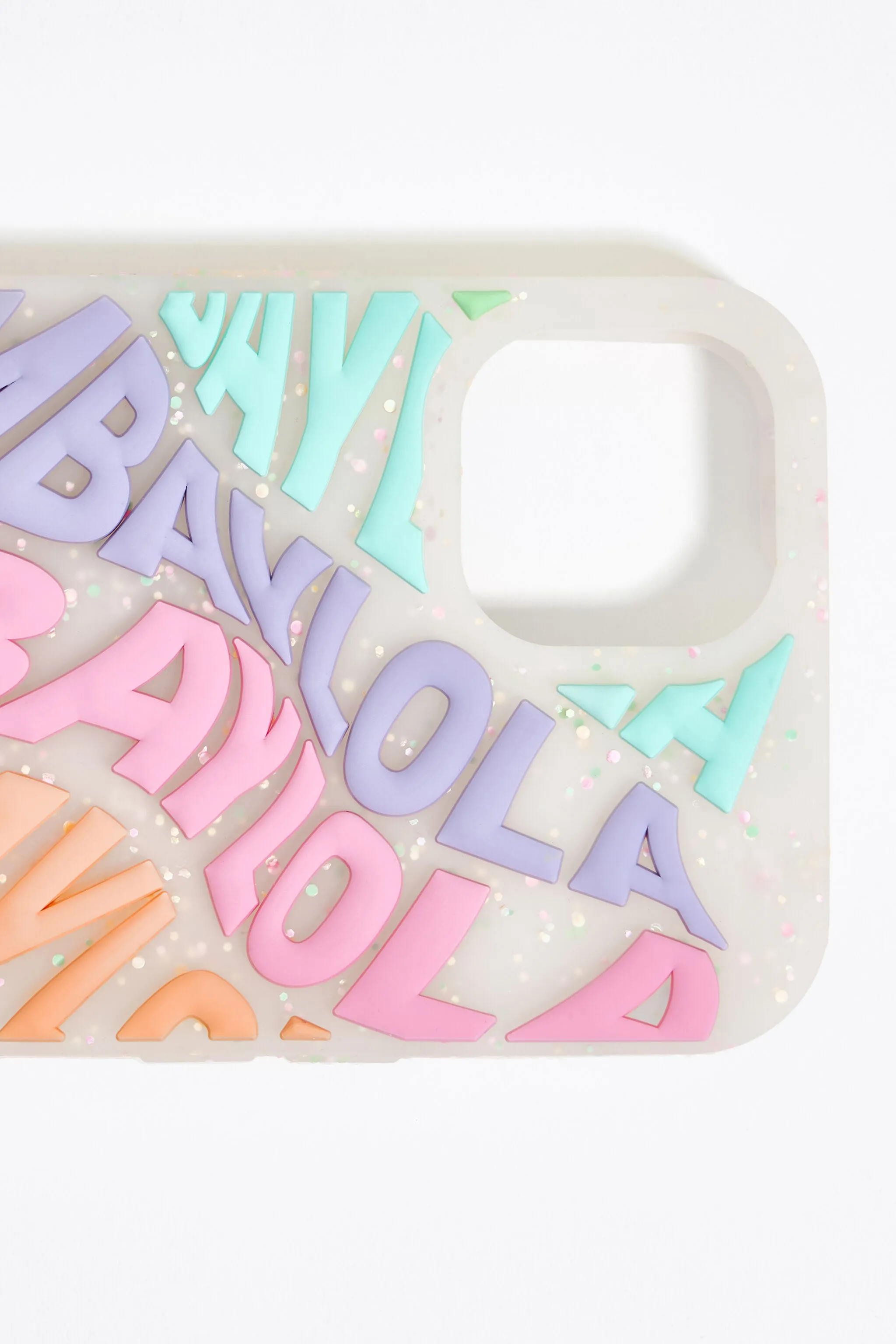 Multicolor Silicone Logo Case for iPhone 14 Pro Max