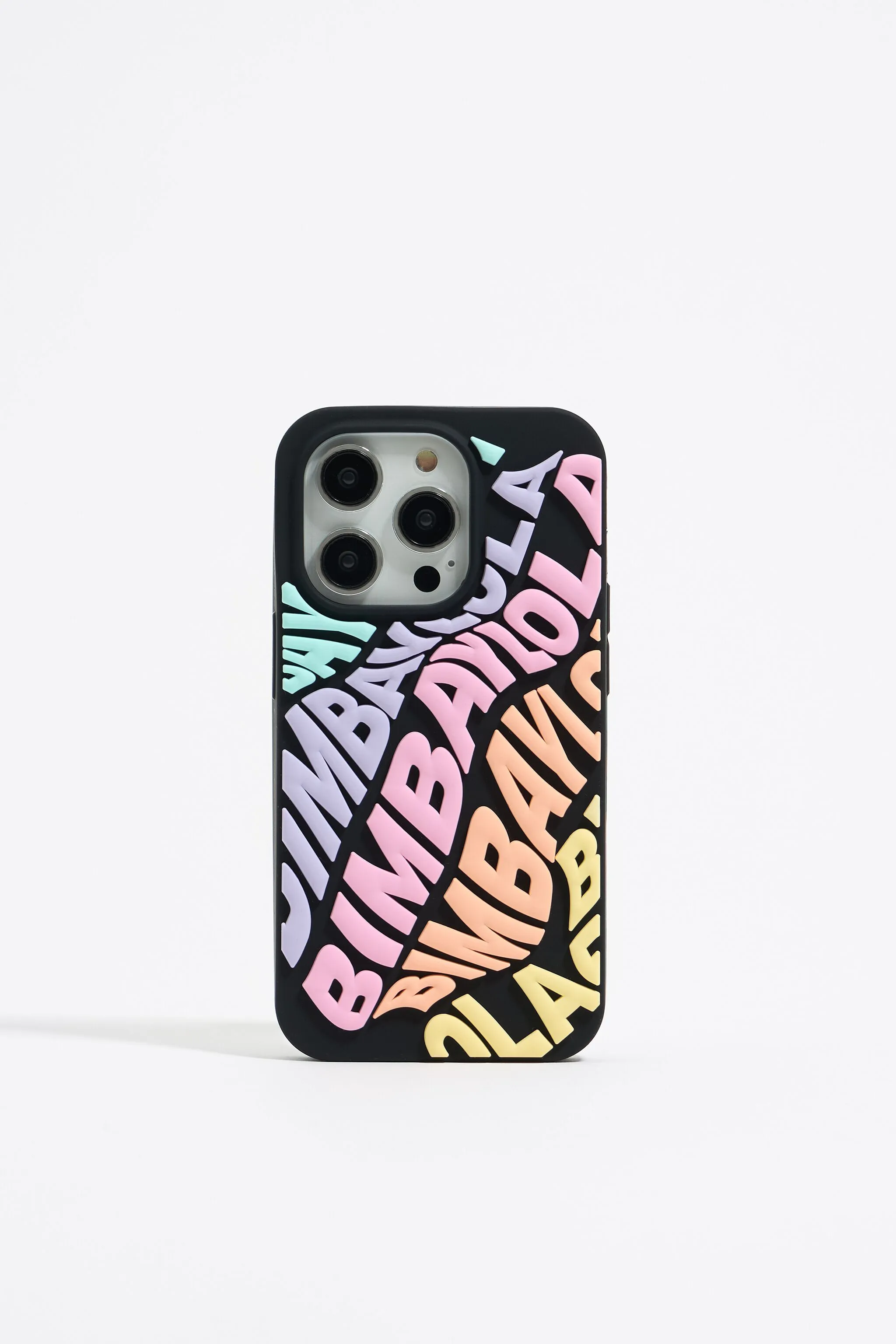 Multicolor Silicone Logo Case for iPhone 14 Pro