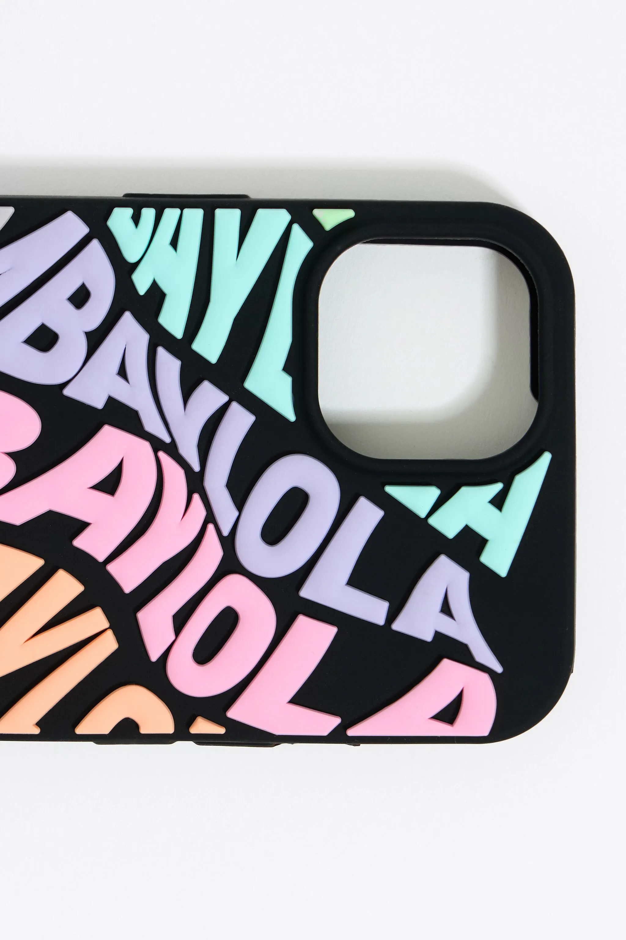 Multicolor Silicone Logo Case for iPhone 15 Pro