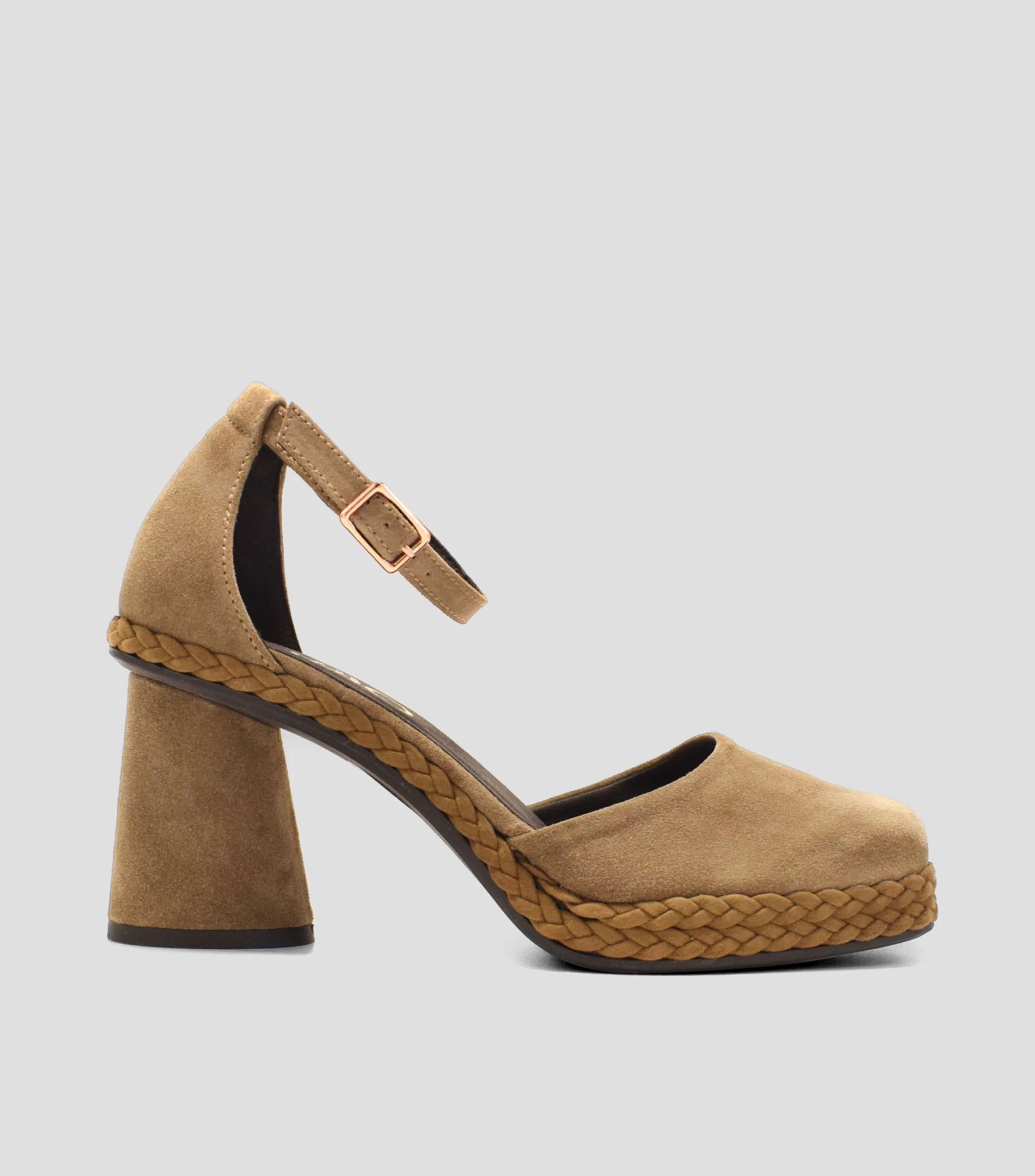 Gaimo Zapatillas D'Orsay Elia de tacón alto ancho Mujer