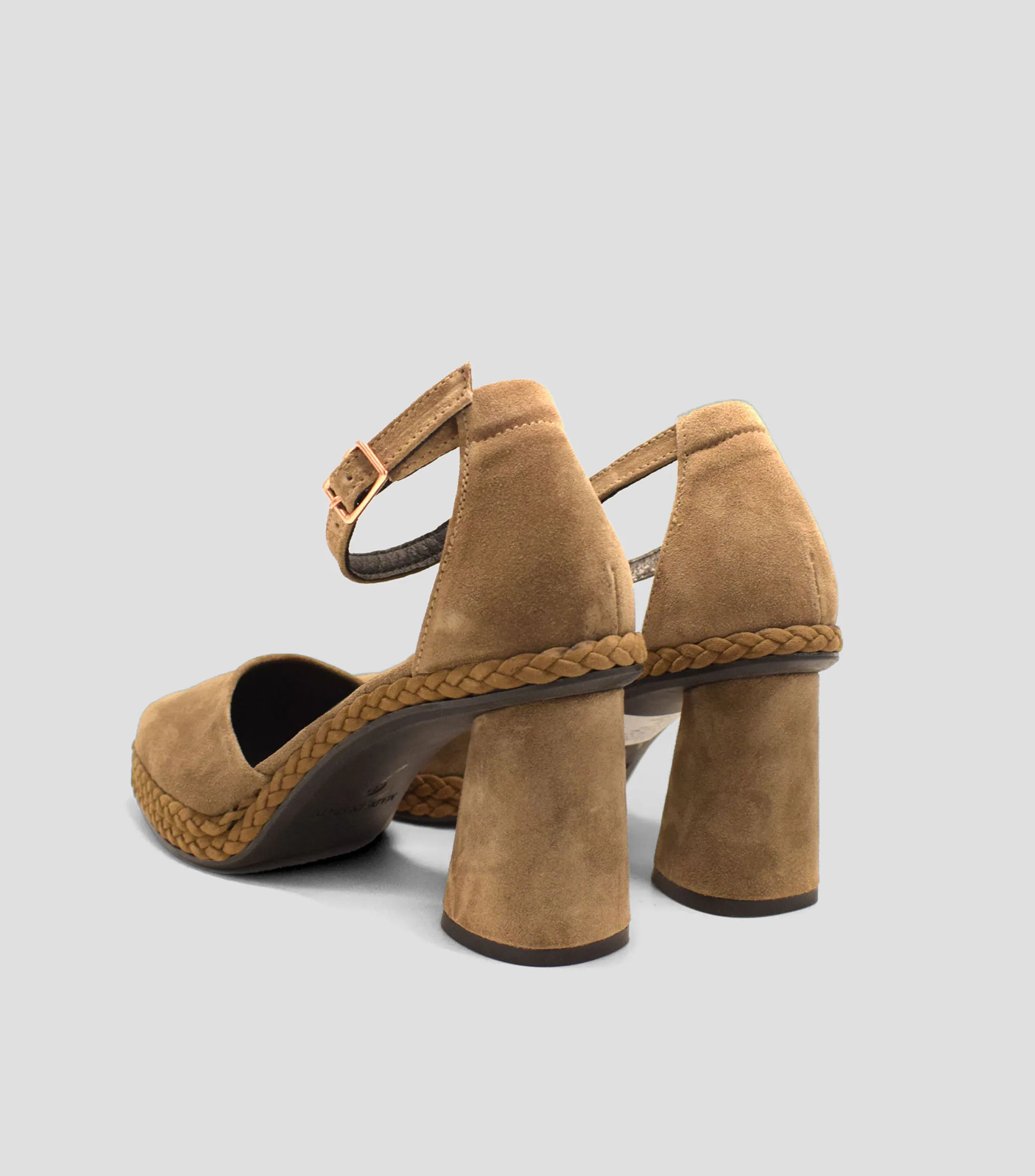 Gaimo Zapatillas D'Orsay Elia de tacón alto ancho Mujer
