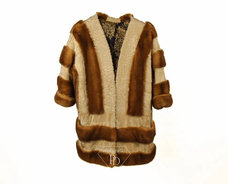 Golden and Swakara Mink Coat