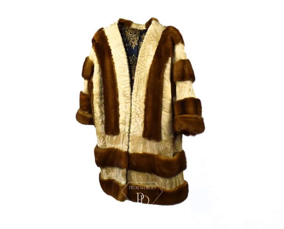 Golden and Swakara Mink Coat
