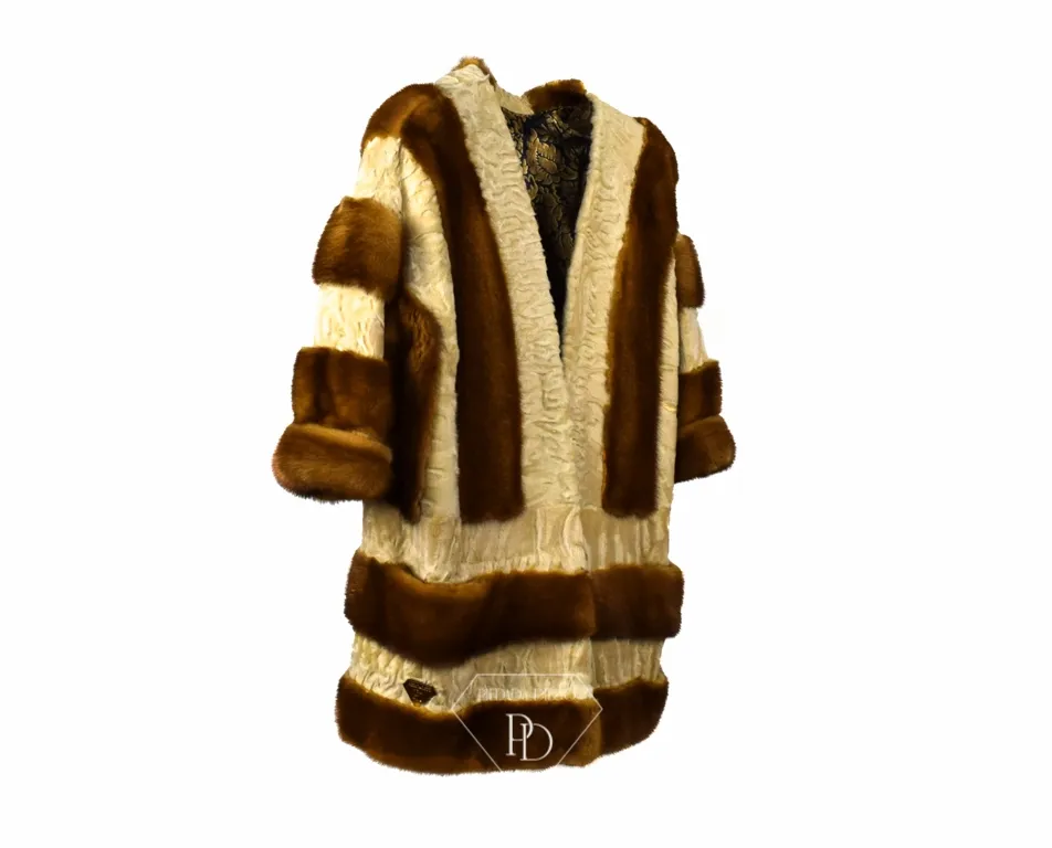 Golden and Swakara Mink Coat