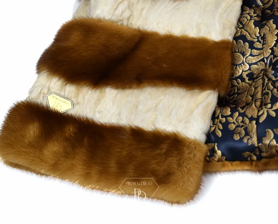 Golden and Swakara Mink Coat