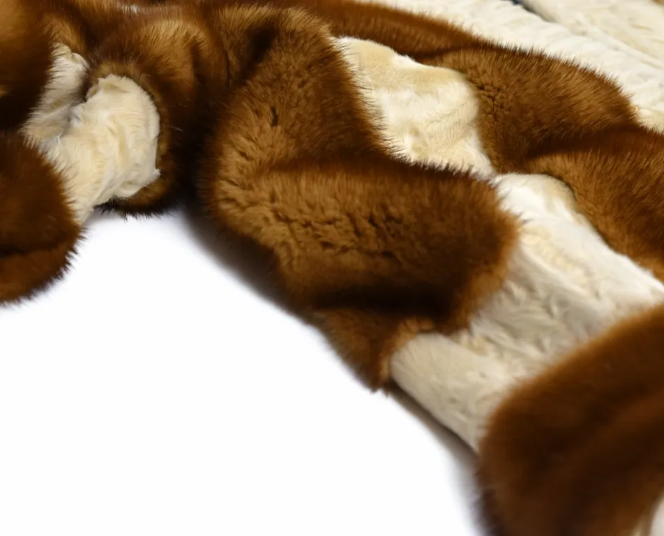Golden and Swakara Mink Coat
