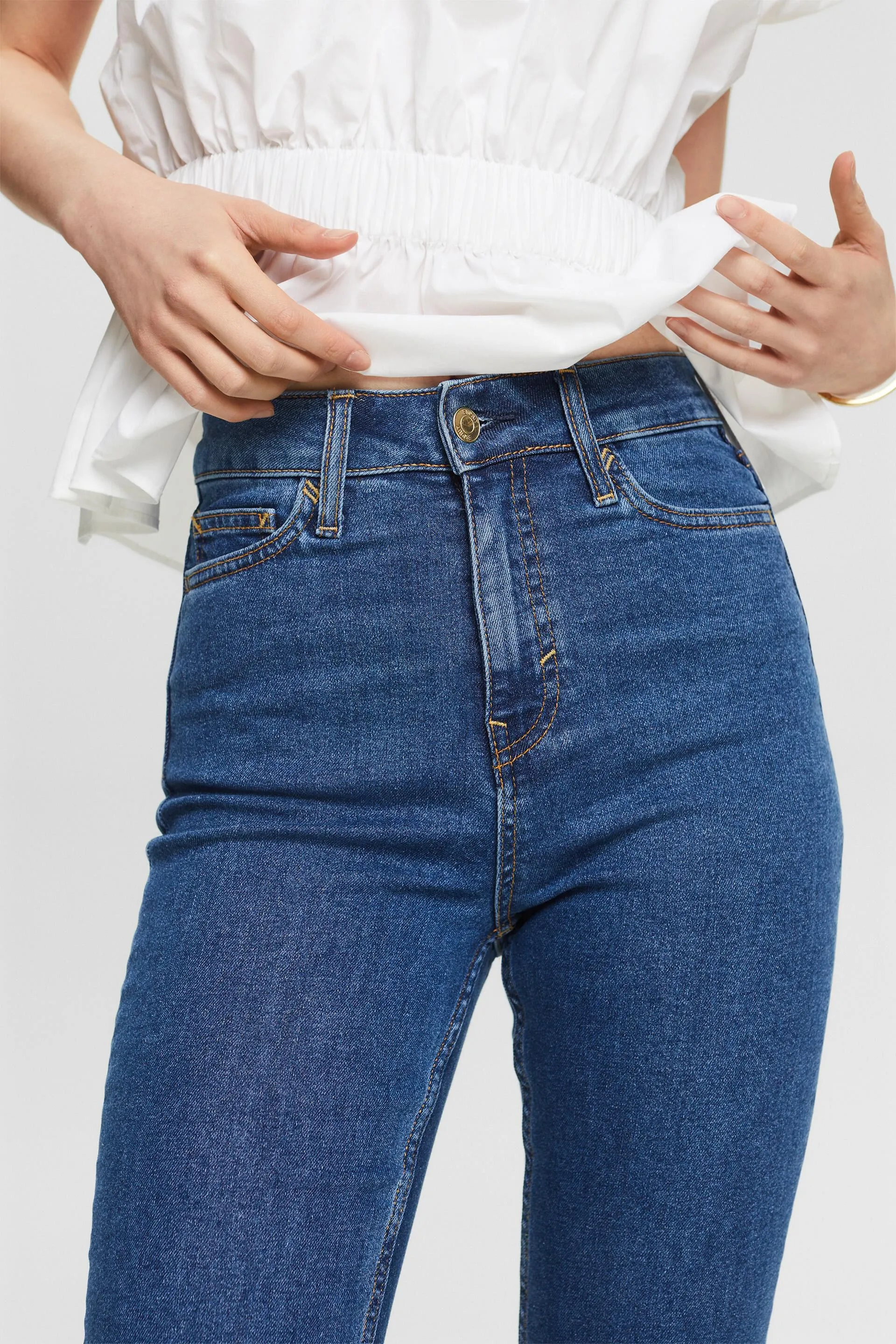 Google SEO friendly jeans with ultra high rise