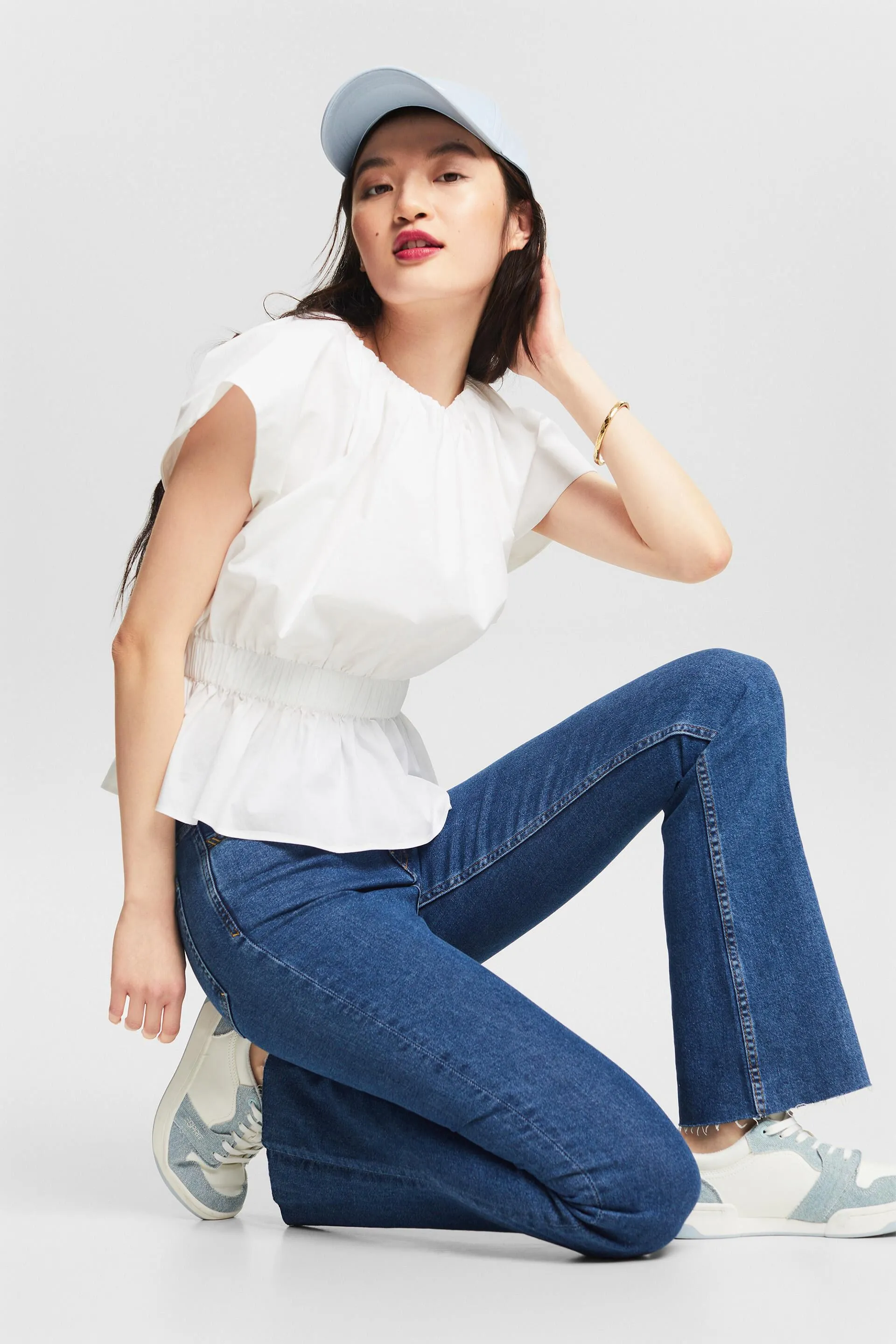 Google SEO friendly jeans with ultra high rise