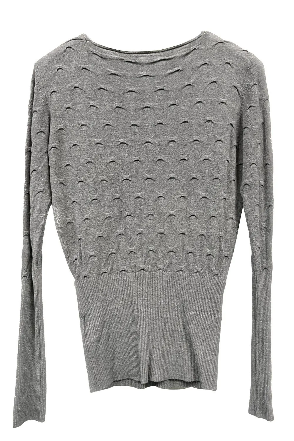 Gray cross top