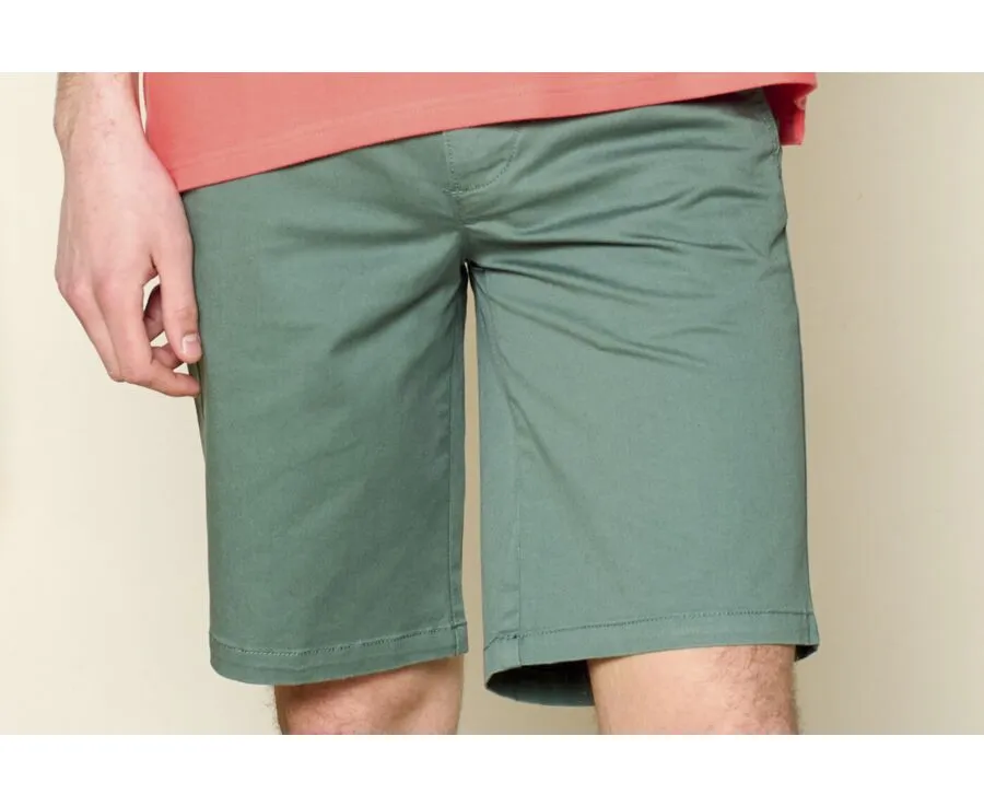 GREEN CHINO SHORTS  BARRY