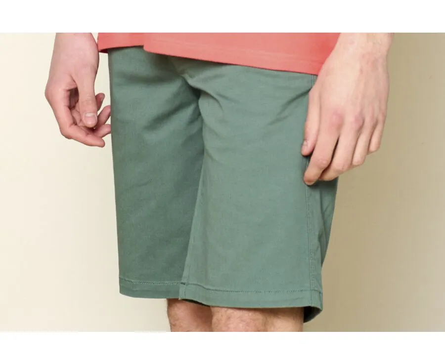 GREEN CHINO SHORTS  BARRY