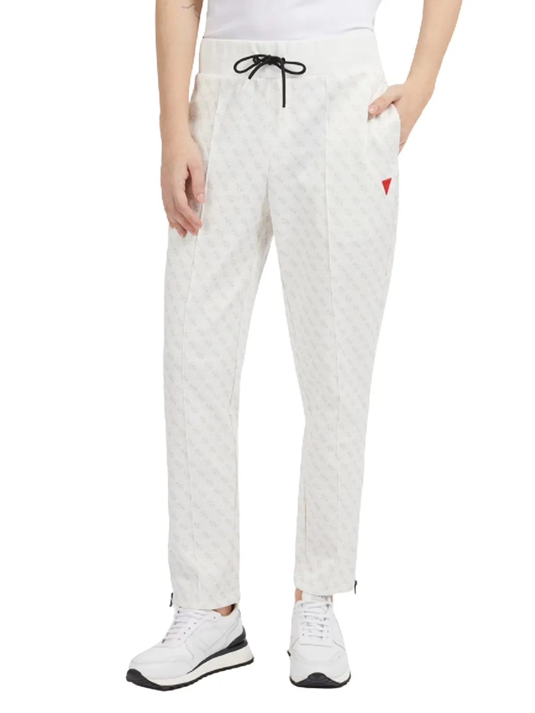 Guess Korbin White All Over Logo Pant
