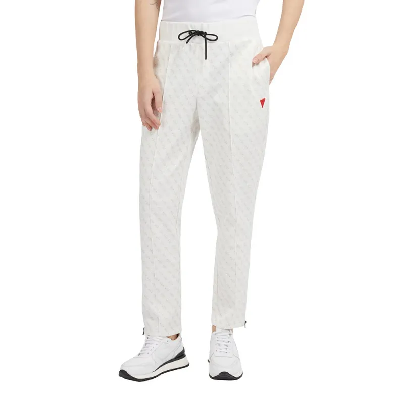 Guess Korbin White All Over Logo Pant