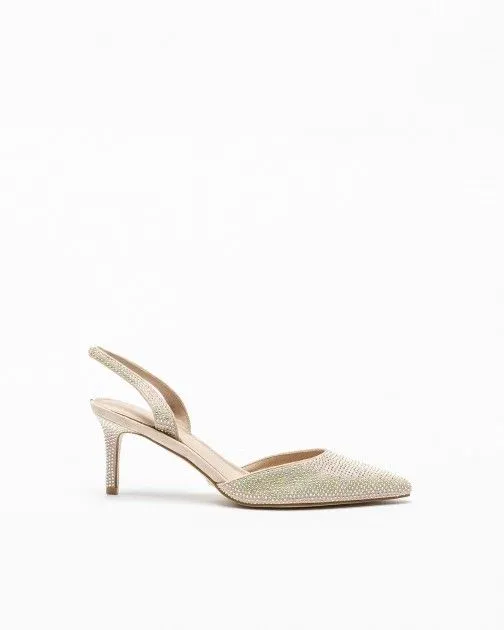 Guess Mylea Beige Open Heel Shoe