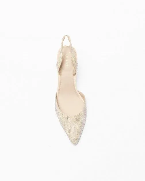 Guess Mylea Beige Open Heel Shoe