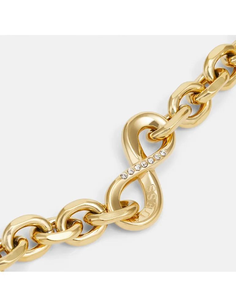 Guess Women's Endless Dream Gold Stainless Steel Bracelet