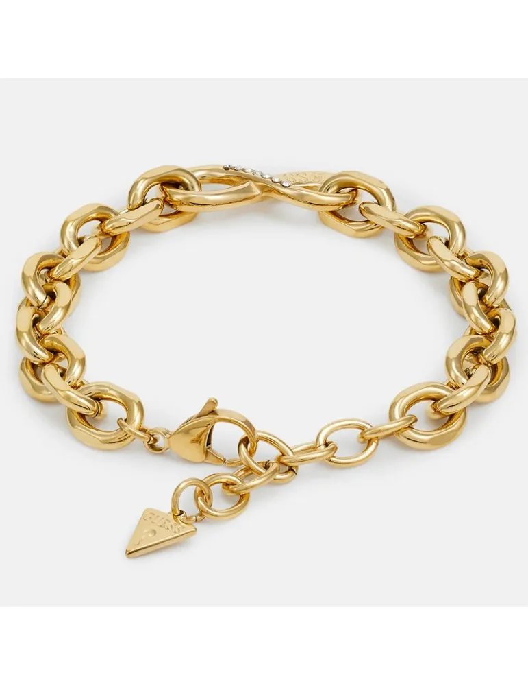 Guess Women's Endless Dream Gold Stainless Steel Bracelet