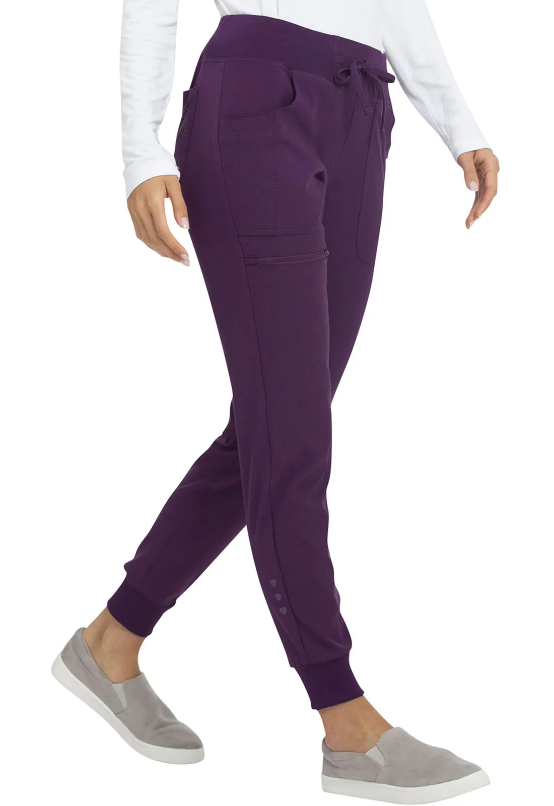 HeartSoul Eggplant Low Rise Jogger Pants
