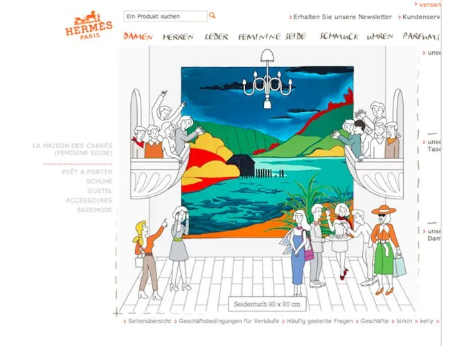 Hermès Paris Silk Carré Au Bout Du Monde de Antoine Carbonne Multicolor 