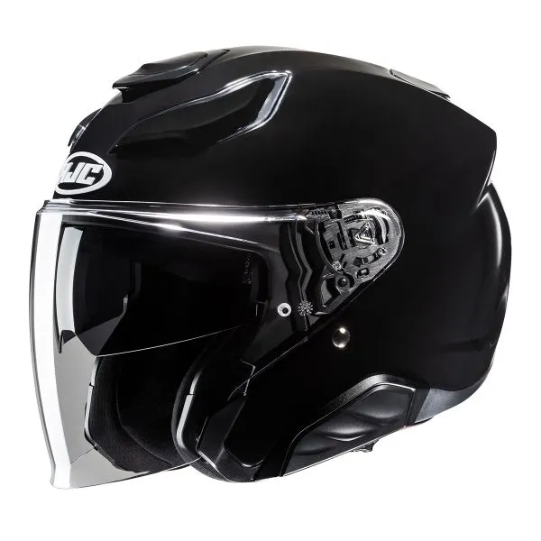 HJC F31 Black Helmet with Bluetooth Smart 21B Kit