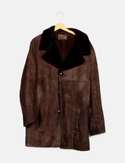 HOUSE OF FRASER BROWN FURLINED COAT
