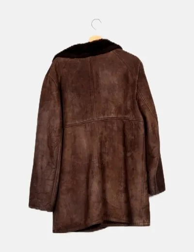 HOUSE OF FRASER BROWN FURLINED COAT