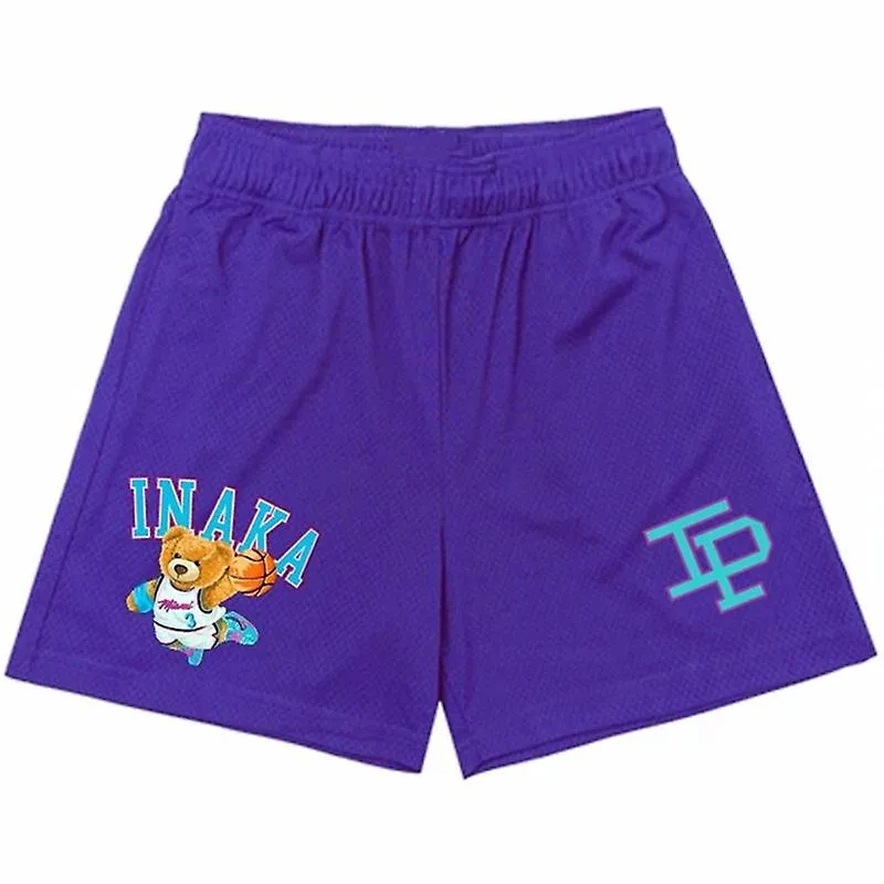 Inaka Power Shorts: Unisex Fitness Sports Breathable Mesh Gym Shorts for Summer, Basketball, and Beach.