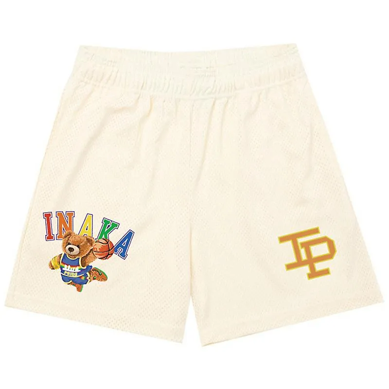 Inaka Power Shorts: Unisex Fitness Sports Breathable Mesh Gym Shorts for Summer, Basketball, and Beach.