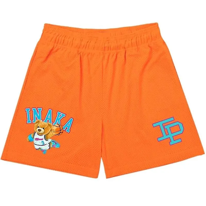 Inaka Power Shorts: Unisex Fitness Sports Breathable Mesh Gym Shorts for Summer, Basketball, and Beach.