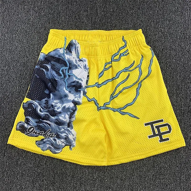 INAKA POWER SHORTS  UNISEX MESH CLASSIC GYM SHORTS FOR SUMMER FITNESS & SPORTS