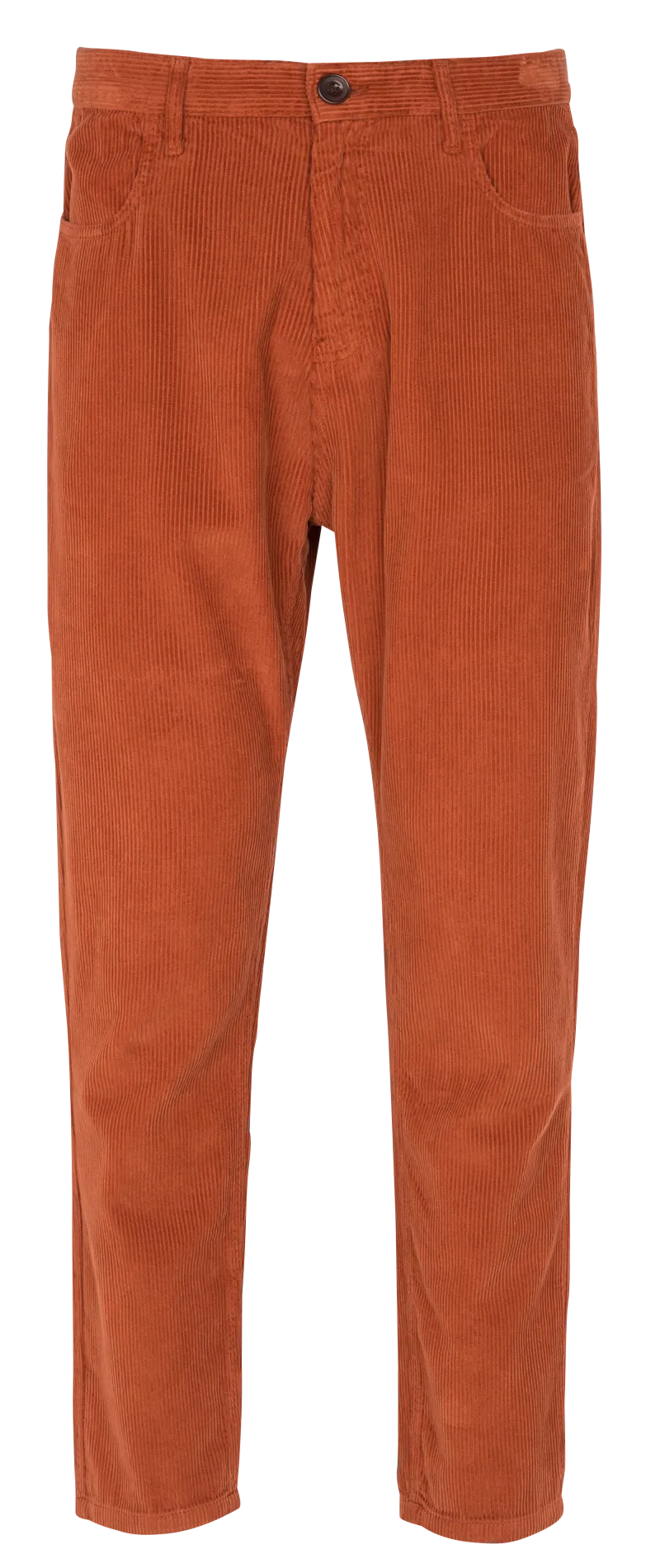 JACQUOT  PANTALóN DE ALGODóN DE PUNTO ACANALADO LARGO EN NARANJA