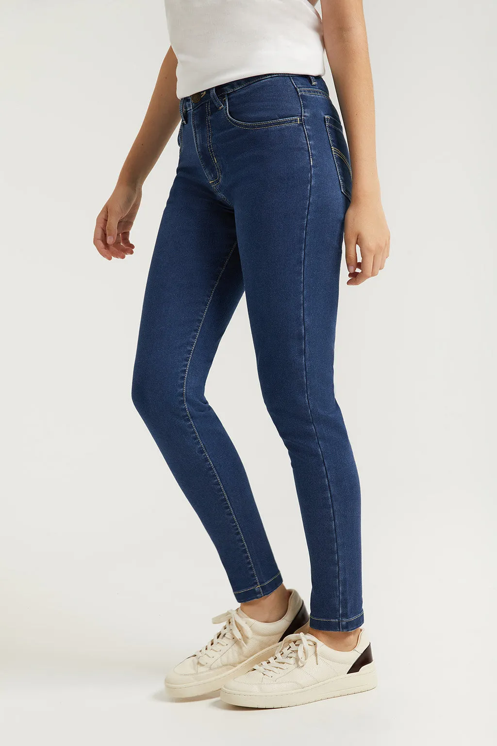 Jeans Slim fit de mujer con detalle bordado Polo Club