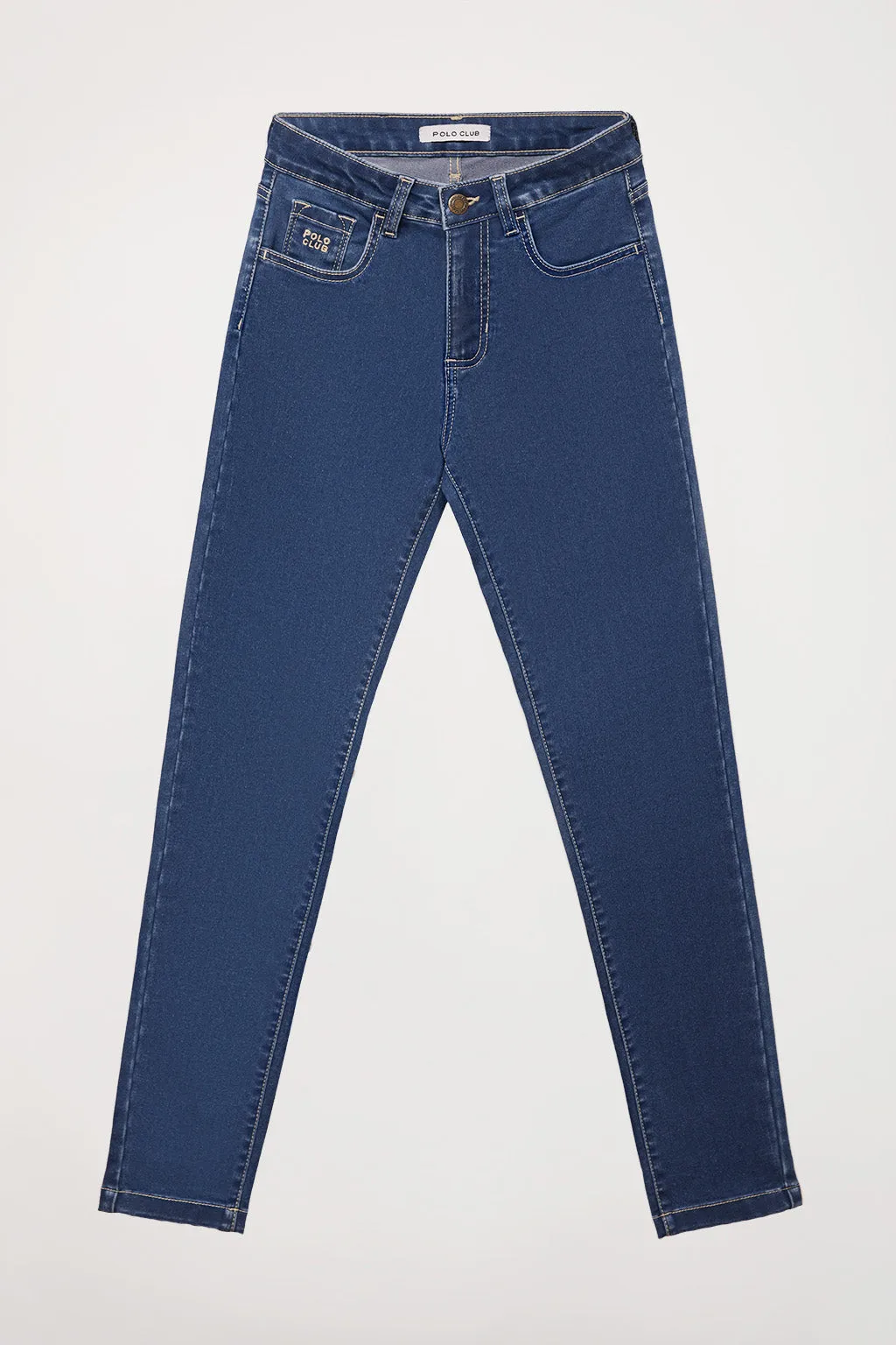 Jeans Slim fit de mujer con detalle bordado Polo Club