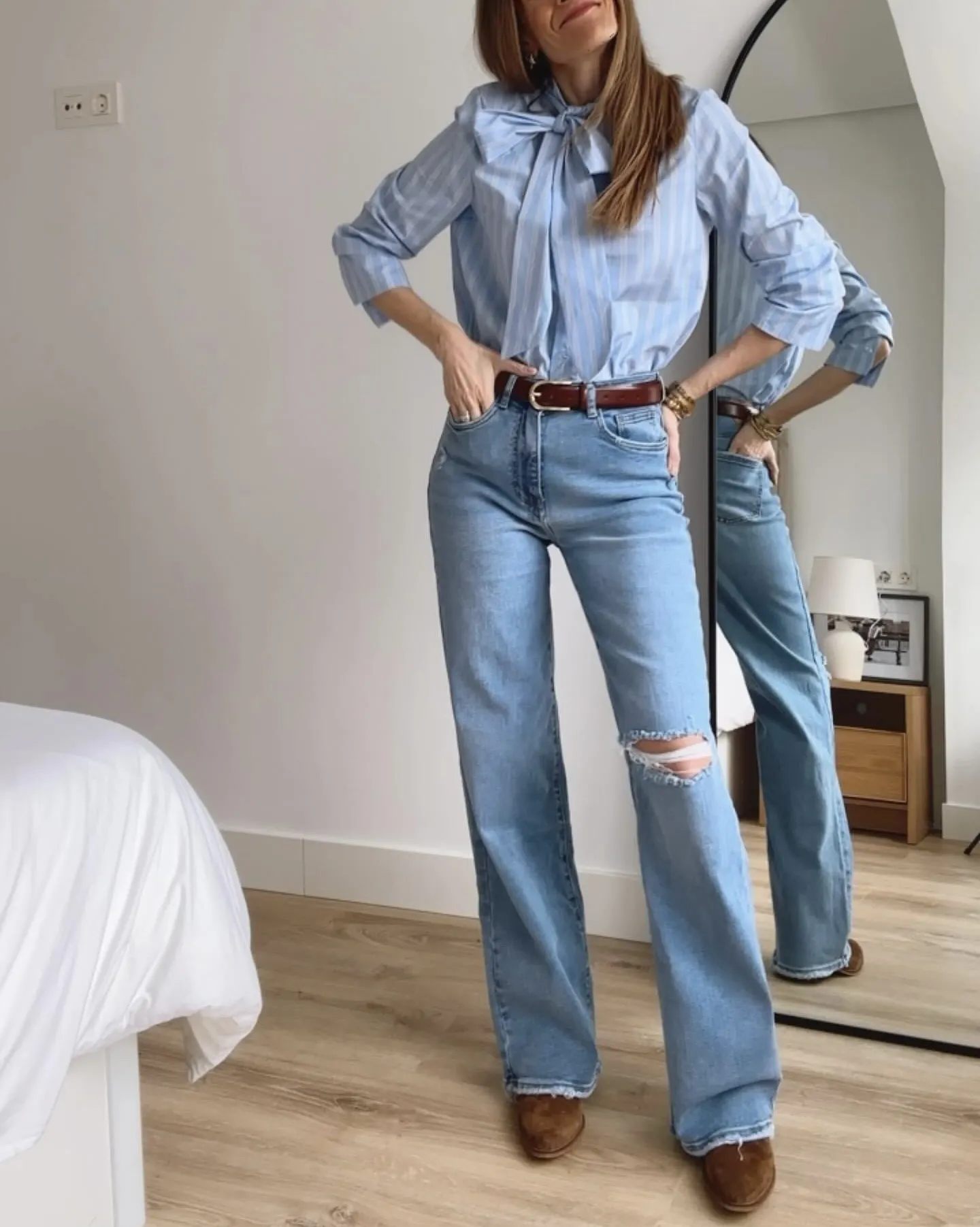 Jeans Wide Leg Rotos