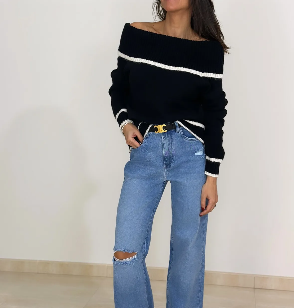 Jeans Wide Leg Rotos